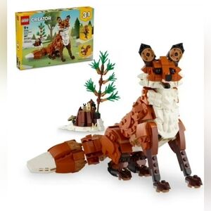 LEGO Creator 3 In 1 Forest Animals Red Fox Building Set 31154 Complete In Box Ve
